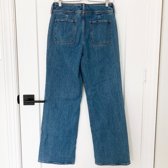 NWT J. Crew Tall Slim-wide Jean with Stacked Buttons in Elaine Wash - 26T - Picture 4 of 5